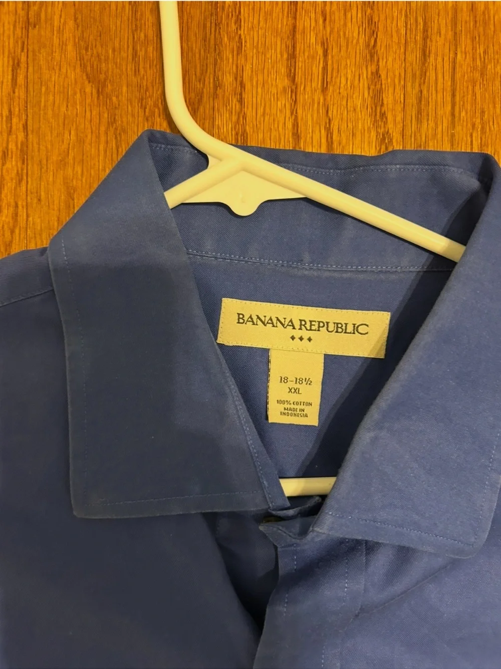 Banana Republic Blue Dress Shirt Men XXL Long Sleeve Modern Minimalist Workwear